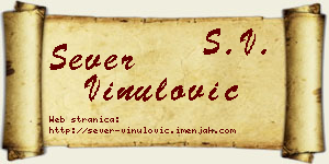 Sever Vinulović vizit kartica
